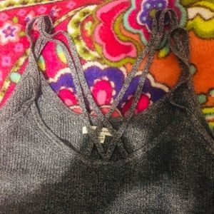 Sweater material tank top